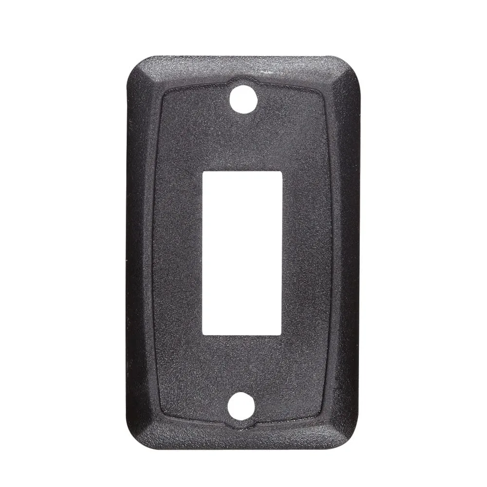 RV DESIGNER Single Rocker Switch Mounting Plate - Decorator-Style DC Electrical