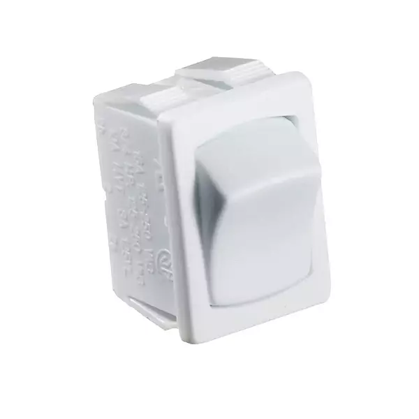 RV Designer S435 Rocker Switch, 10 Amp, White