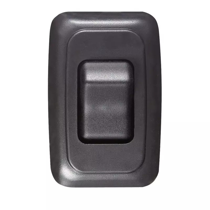 RV DESIGNER S521 Contoured Wall Switch, Single Rocker, Black, 12V DC
