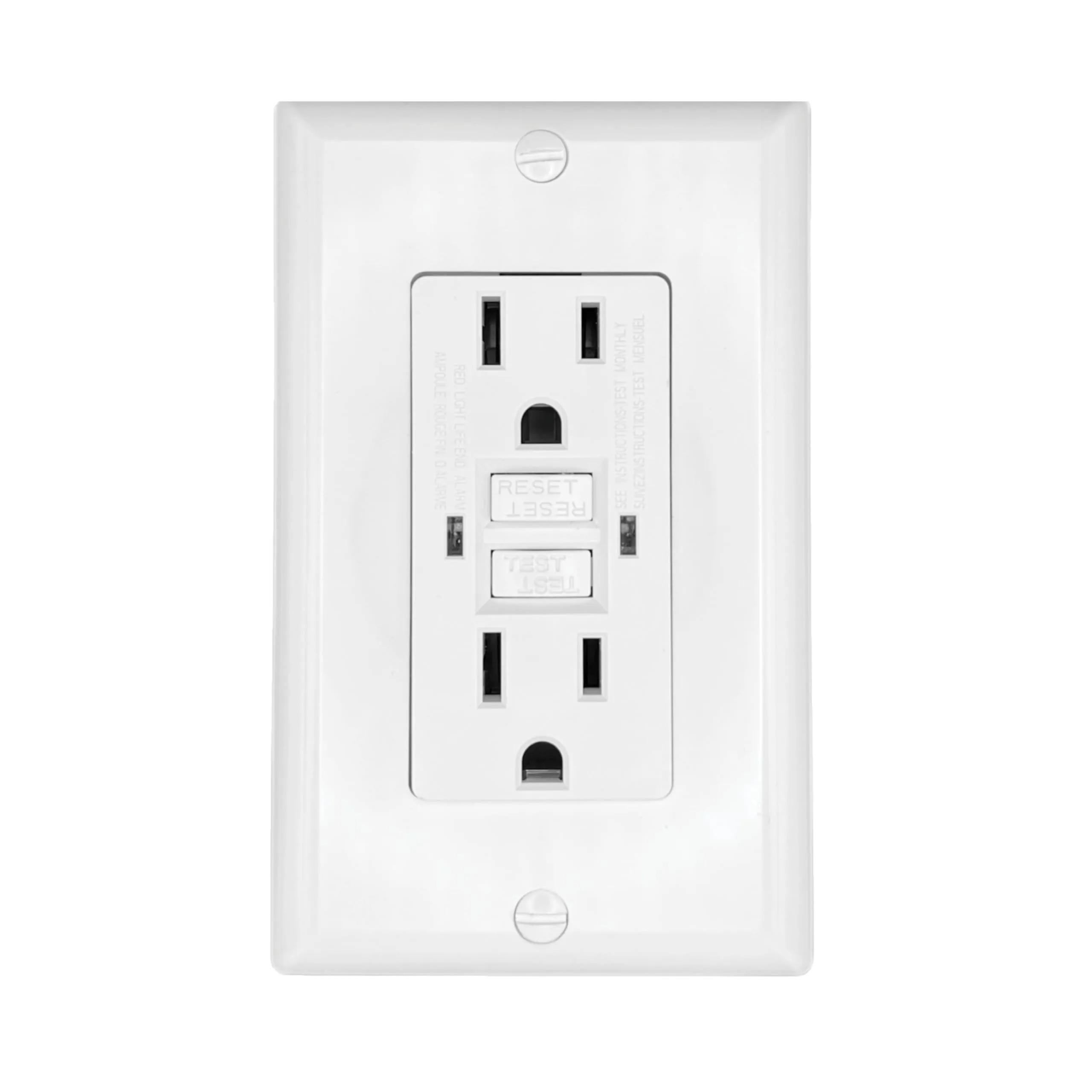 RV Designer S801, Dual GFCI Outlet with Cover Plate, White, AC Electrical