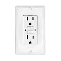 RV Designer S801, Dual GFCI Outlet with Cover Plate, White, AC Electrical