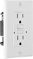 RV Designer S801, Dual GFCI Outlet with Cover Plate, White, AC Electrical