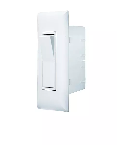 RV Designer S841, Self Contained Contemporary Touch Switch with Cover Plate, Speedwire, White, AC Electrical