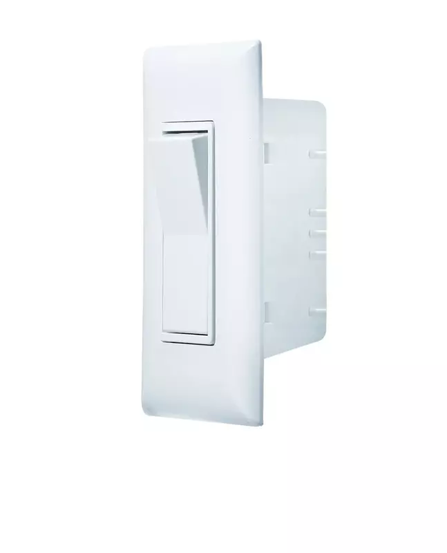 RV Designer S841, Self Contained Contemporary Touch Switch with Cover Plate, Speedwire, White, AC Electrical