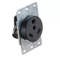RV Designer S971 30 Amp Flush Receptacle - 125VAC GFCI