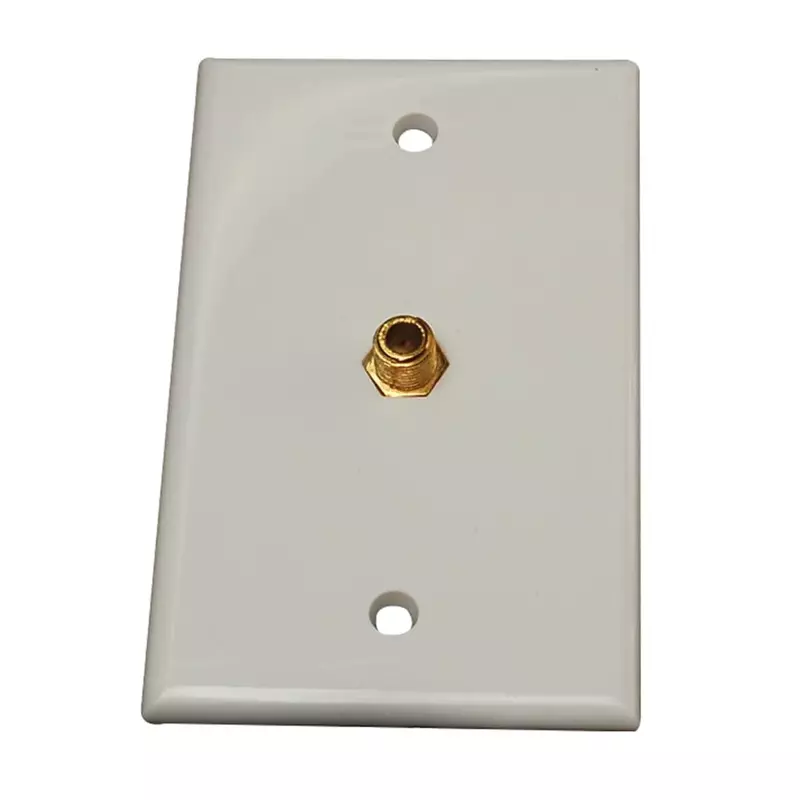 RV Designer T141 Interior TV Wall Plate Connector White