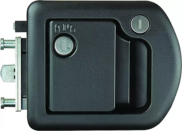 RV Designer T507 TriMark Motorhome Entrance Door Lock with Deadbolt - Fit for 1.38-1.58” RV Motorhome Doors - Right/Left-Hand Use - FMVSS 206 Compliant