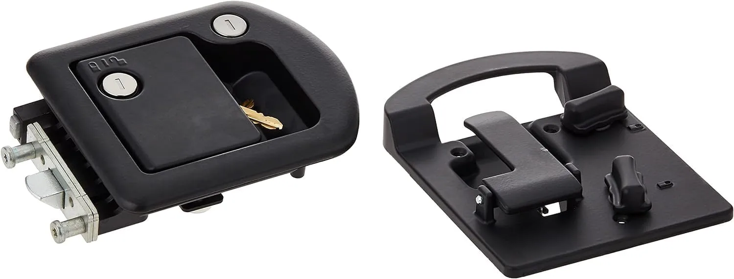 RV Designer T507 TriMark Motorhome Entrance Door Lock with Deadbolt - Fit for 1.38-1.58” RV Motorhome Doors - Right/Left-Hand Use - FMVSS 206 Compliant
