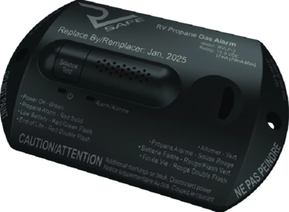 RVLP-2B Propane Gas Alarm - 2-Wire, Black
