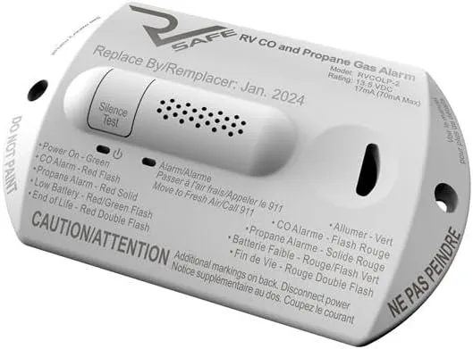 RVLP-2W Propane Gas Alarm - 2-Wire, White