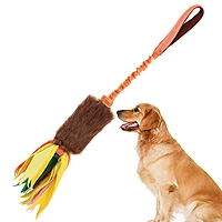 DogLemi Interactive Tug Toy with Faux Fur & Colorful Tassels