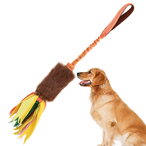 DogLemi Interactive Tug Toy with Faux Fur & Colorful Tassels