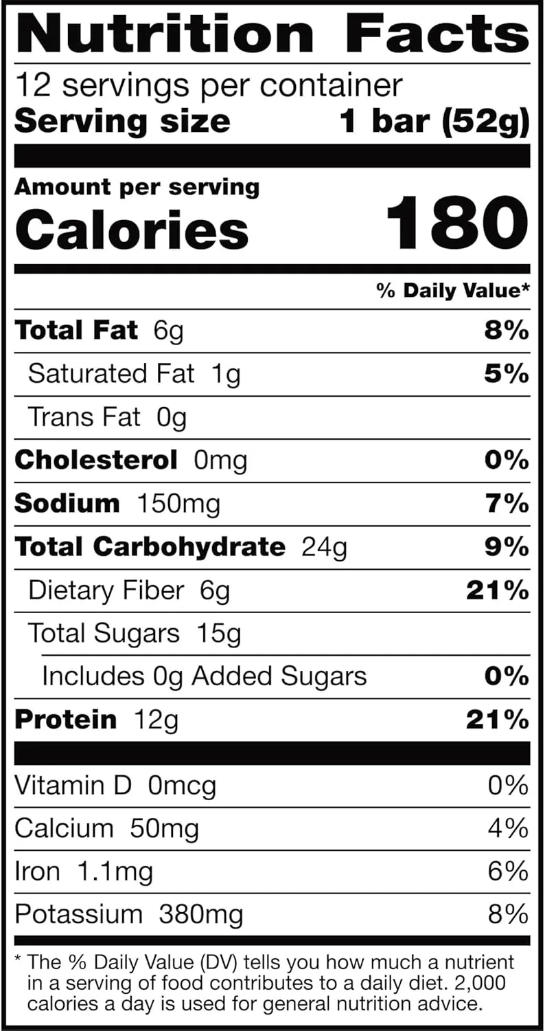 RXBAR Protein Bars, Protein Snack, Snack Bars, Blueberry, 22Oz Box (12 Bars) 12 Count