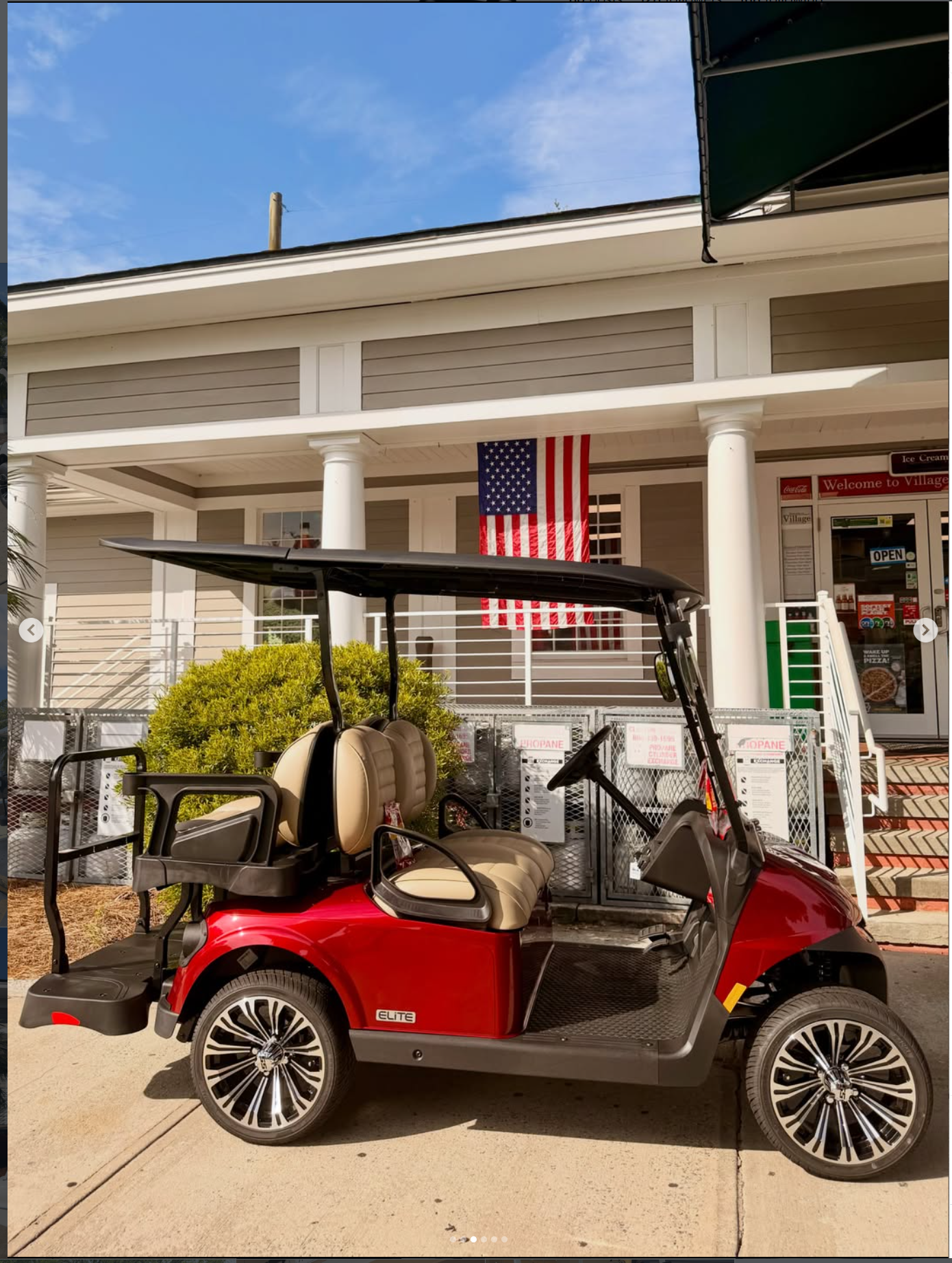 EZGO RXV ELITE 2+2 Red / Beige