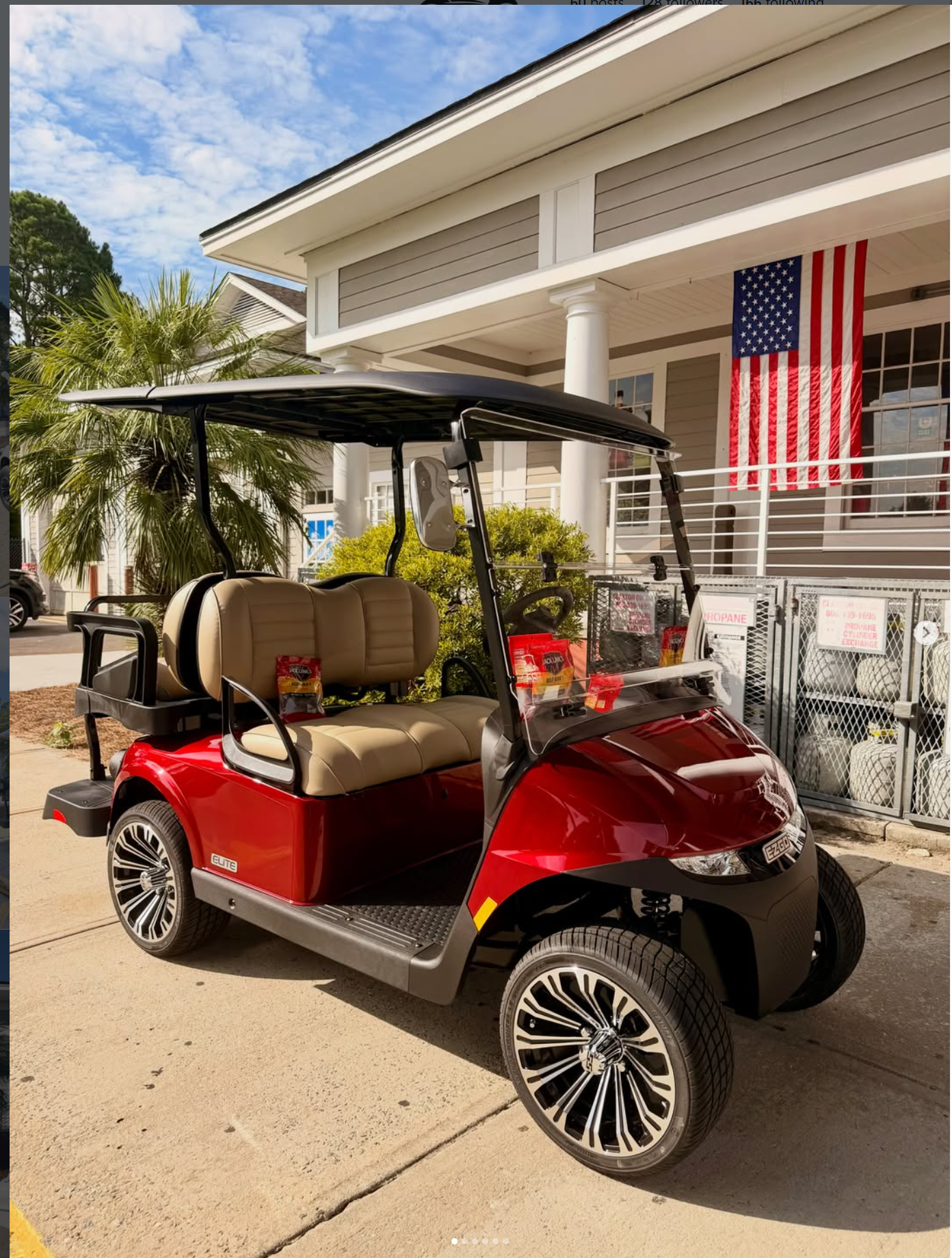 EZGO RXV ELITE 2+2 Red / Beige