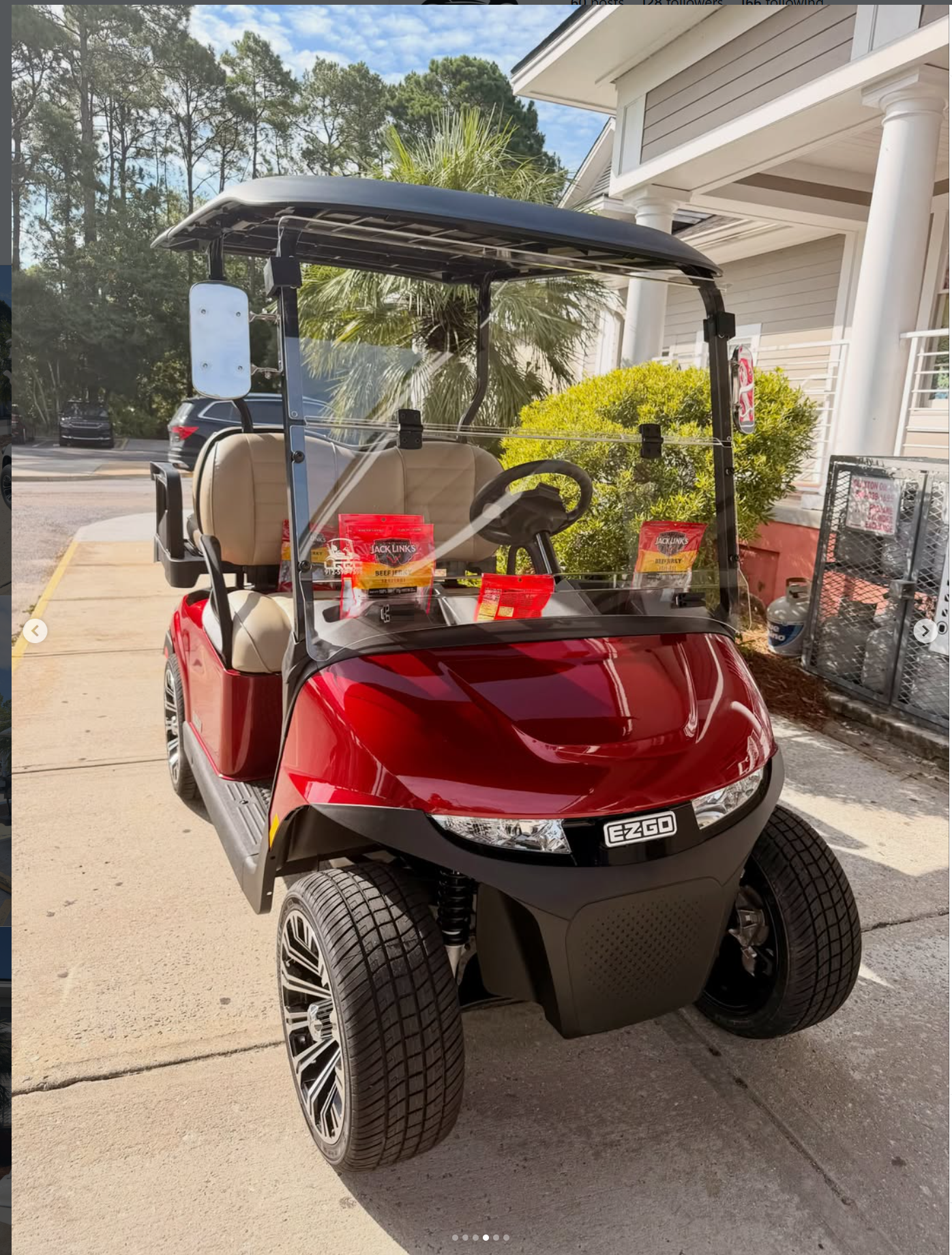 EZGO RXV ELITE 2+2 Red / Beige