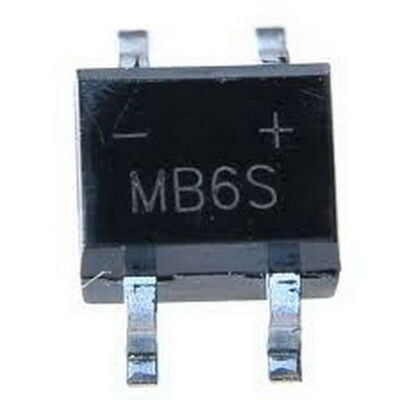 MB6S 0.5 Ampere Glass Passivated Bridge Rectifiers