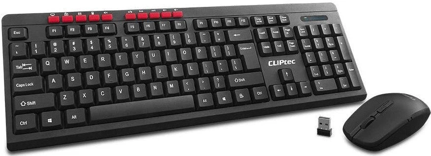 MOUSE & KEYBOARD SET - WIRELESS CLIPTEC RZK339
