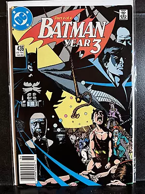 Batman #436 Newsstand Variant (DC Comics Early August 1989)