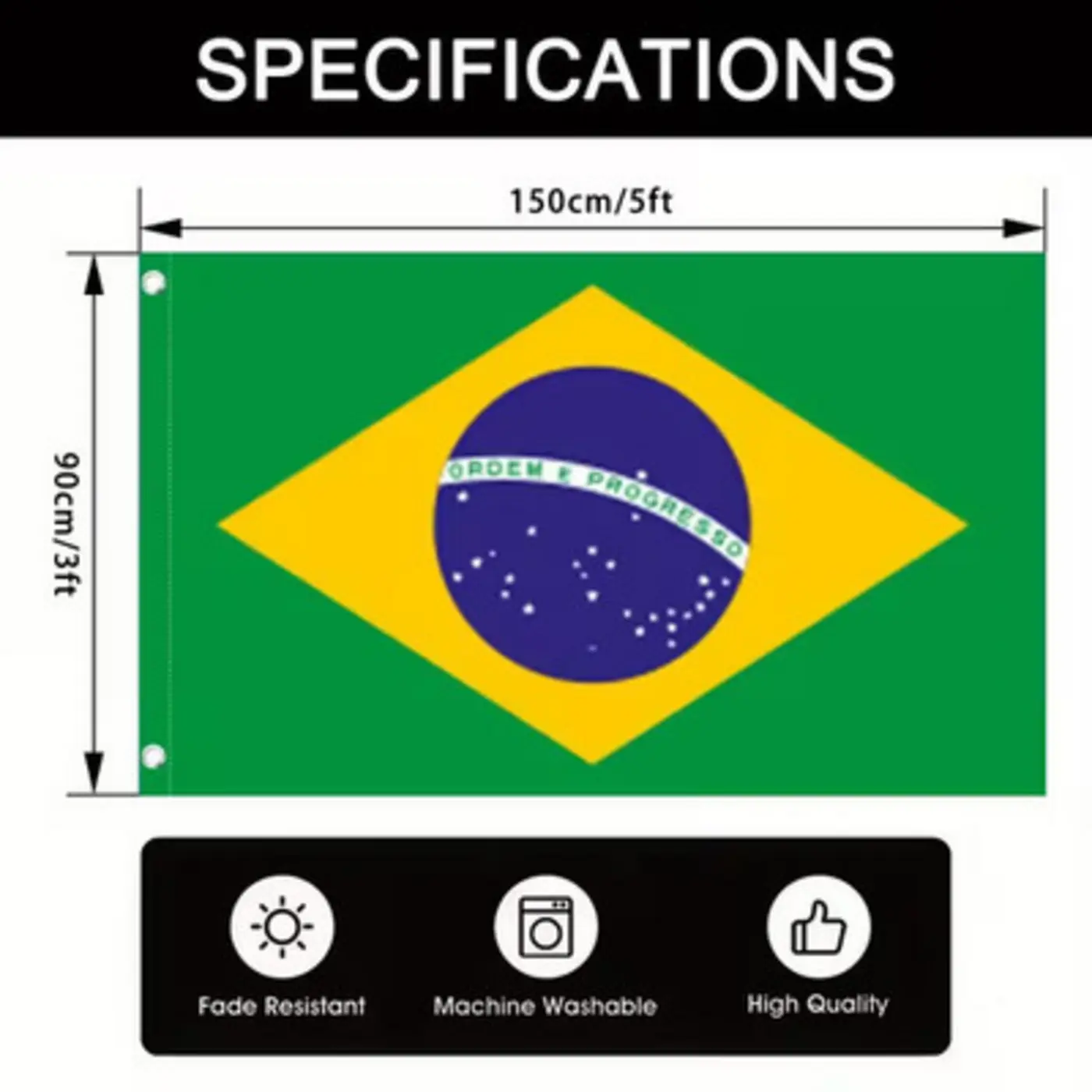 BRASIL World Cup 2026 Banner  38cm*90cm