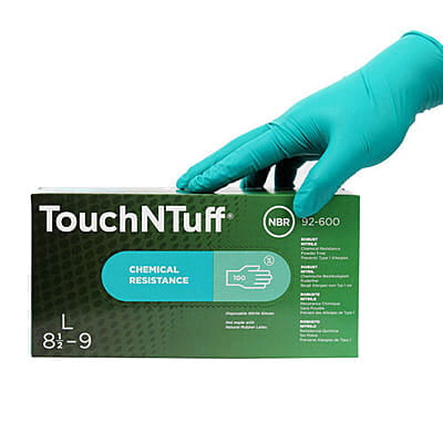 Ansell TouchNTuff 92-600 Nitrile Gloves Powder free