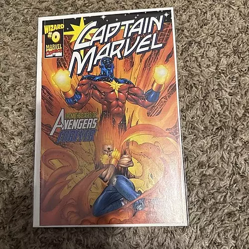 Captain Marvel #0 Wizard Marvel Comics 1999 Avengers Forever Kree Mar-Vell