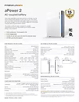 FranklinW APR-10K15V2-US 15Kwh AC Battery 10Kw 120/240V