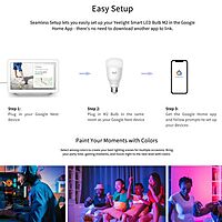Yeelight Smart LED Bulb M2 (Colour) -Google Home Seamless Setup (Needs Hub)
