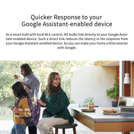 Yeelight Smart LED Bulb M2 (Colour) -Google Home Seamless Setup (Needs Hub)