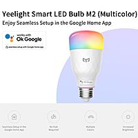 Yeelight Smart LED Bulb M2 (Colour) -Google Home Seamless Setup (Needs Hub)