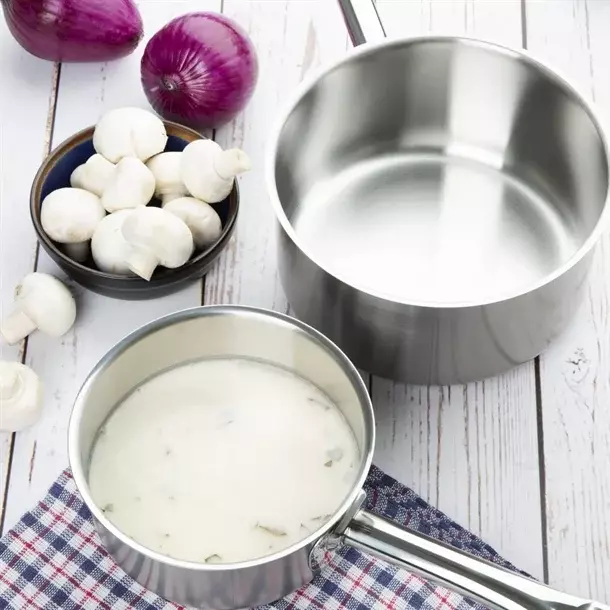 Vogue Stainless Steel Casserole, Stew and Saut Pan Set (Pack of 5)