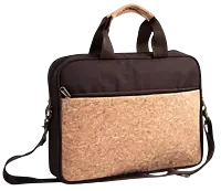 Eco-Friendly Cork Laptop Bag with 2 tone finish