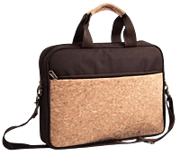 Eco-Friendly Cork Laptop Bag with 2 tone finish