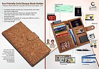 Eco-Friendly Cork Cheque Book Holder
