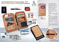 Eco-Friendly Cork All in 1 Passport holder