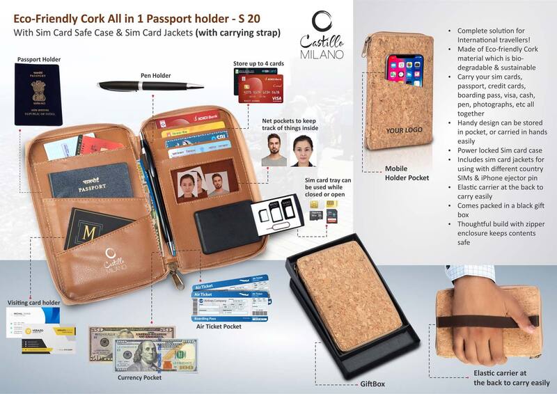 Eco-Friendly Cork All in 1 Passport holder