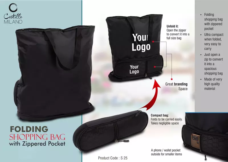 Folding shopping bag