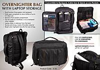 Overnighter bag with Laptop storage