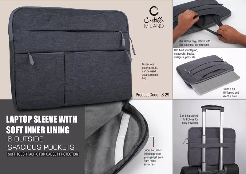 Laptop Sleeve with Soft inner lining