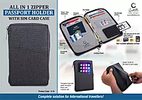 All in 1 Zipper Passport holder