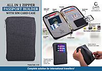 All in 1 Zipper Passport holder