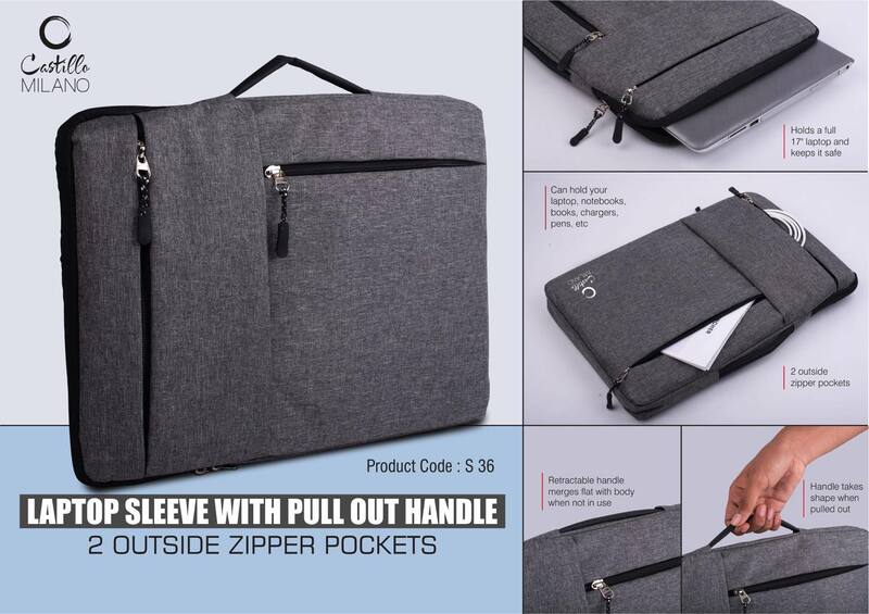 Laptop Sleeve with pull out handle