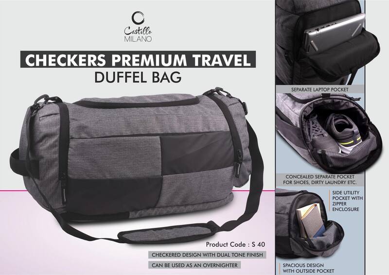 Checkers Premium Travel Duffel bag