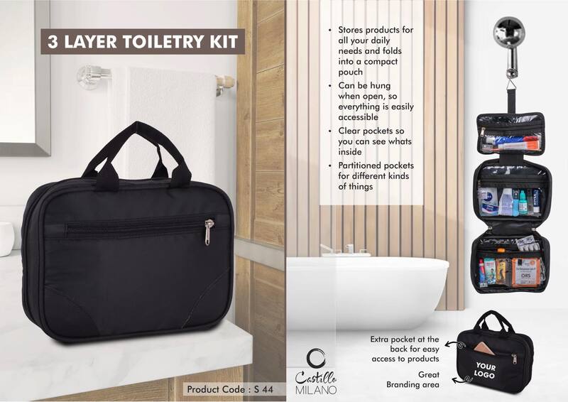3 Layer toiletry kit – Medium size