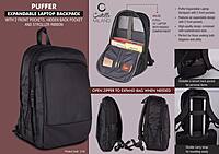 Puffer: Expandable laptop backpack