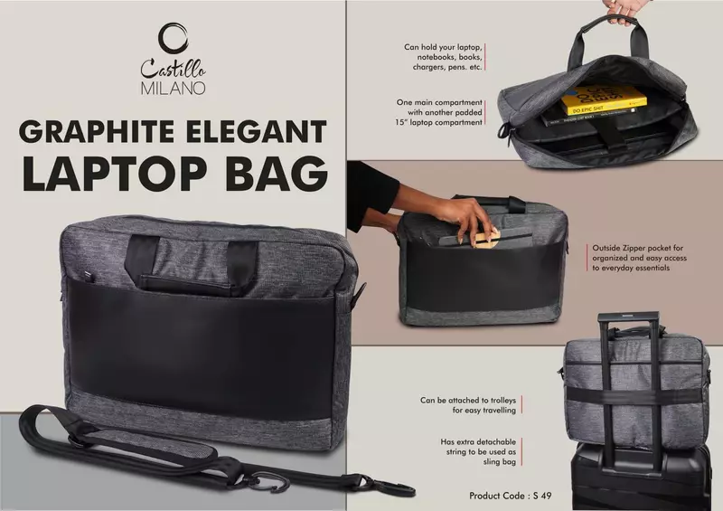 Graphite Elegant laptop bag