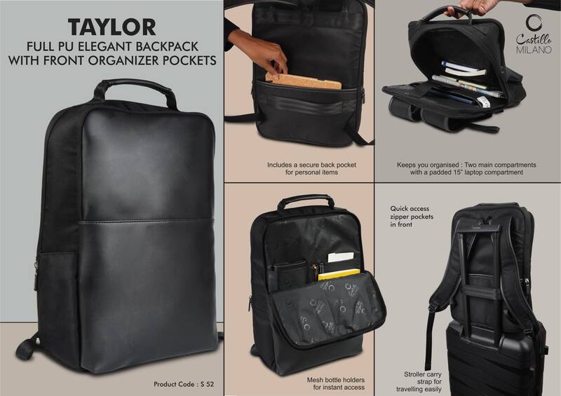 Taylor: Full PU Elegant backpack