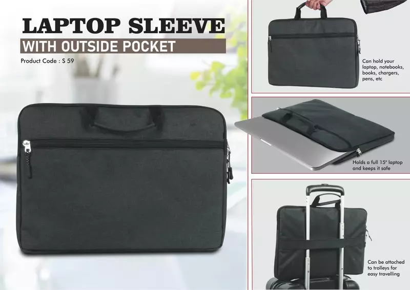 Laptop Sleeve with outside pocket