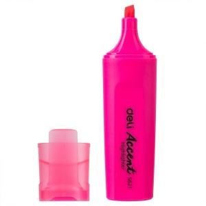 DELI S621 ACCENT HIGHLIGHTER - PINK