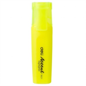 DELI S621 ACCENT HIGHLIGHTER - YELLOW